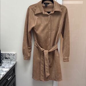 Talbots Shiny Camel-Tan Blouse Top